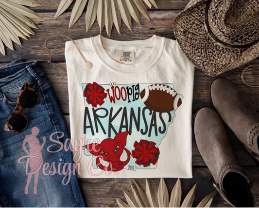 Arkansas Woo Pig Doodle Shirt Sayre Design Co.