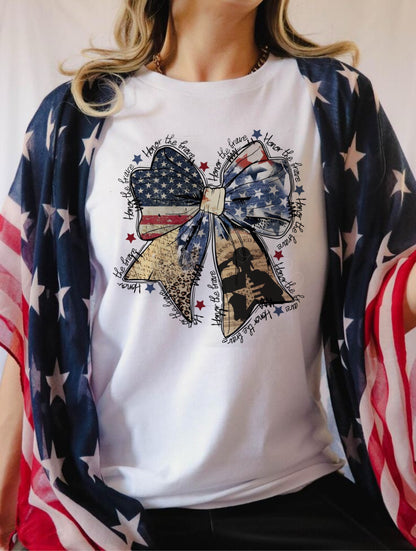 Patriotic Coquette Bow- Baby-Youth