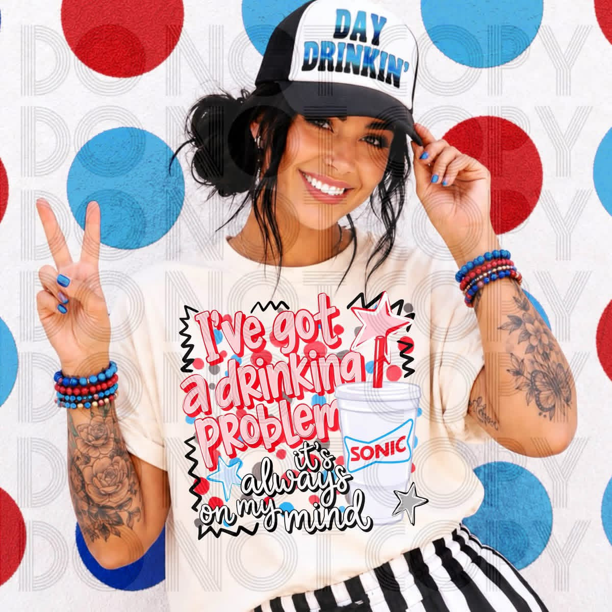 Always on My Mind Drink Tee/Crewneck (tons of options!)