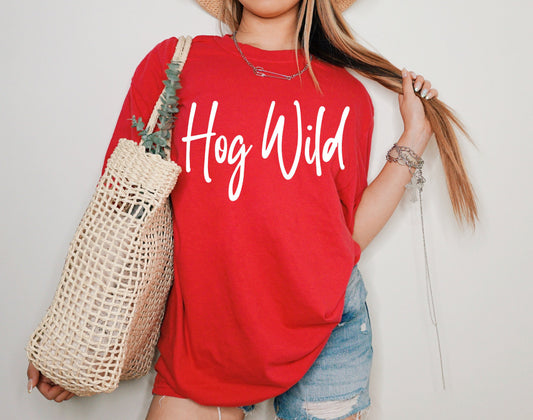 Hog Wild Script Shirt/Long Sleeve/Crewneck/Hood