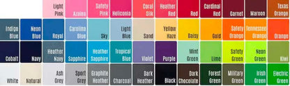 BLANK Split Color Tee Colors- YOUTH