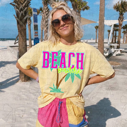 Beach Baddie Palm Tree Tee/Tank