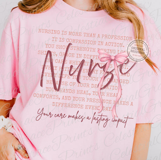 Lasting Impact Nurse Tee/Sweatshirt