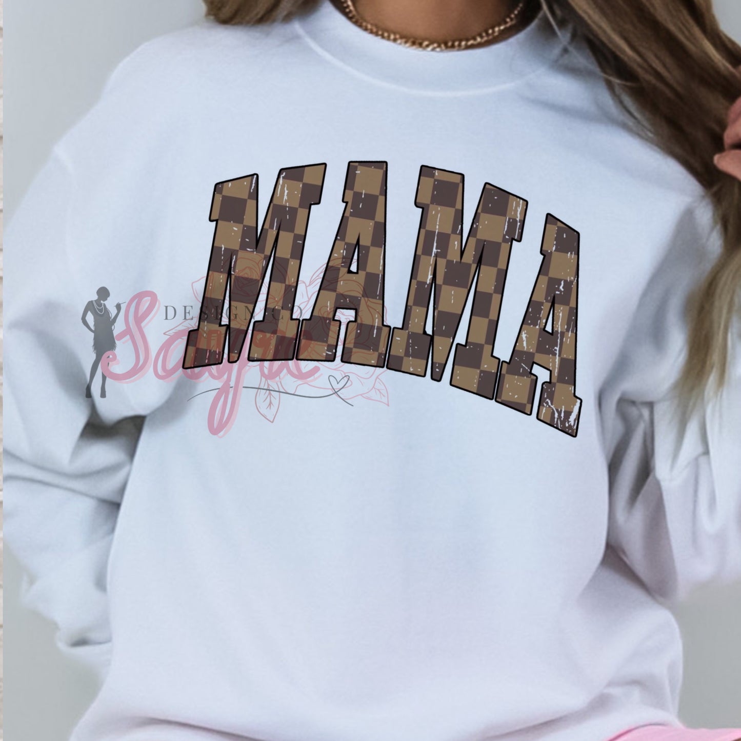 Checkered Mama Shirt/Sweatshirt