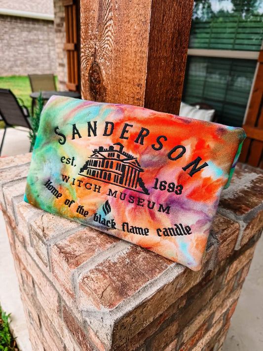 Tie-Dye Sanderson Black Flame Tee/Crew/Hoodie