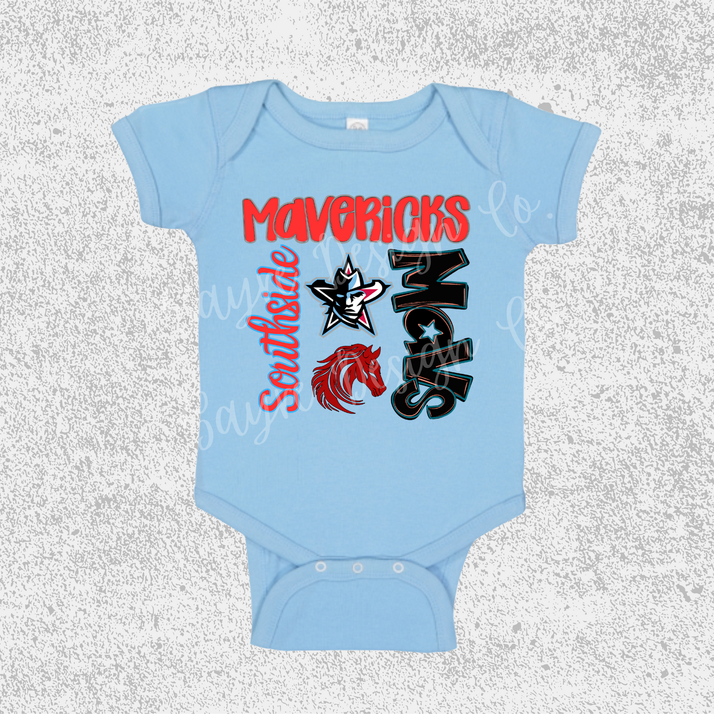 Fort Smith Southside Mavericks Collage Onesie