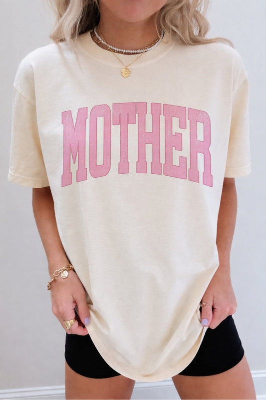 Mother Varsity Pink Shirt/Sweatshirt