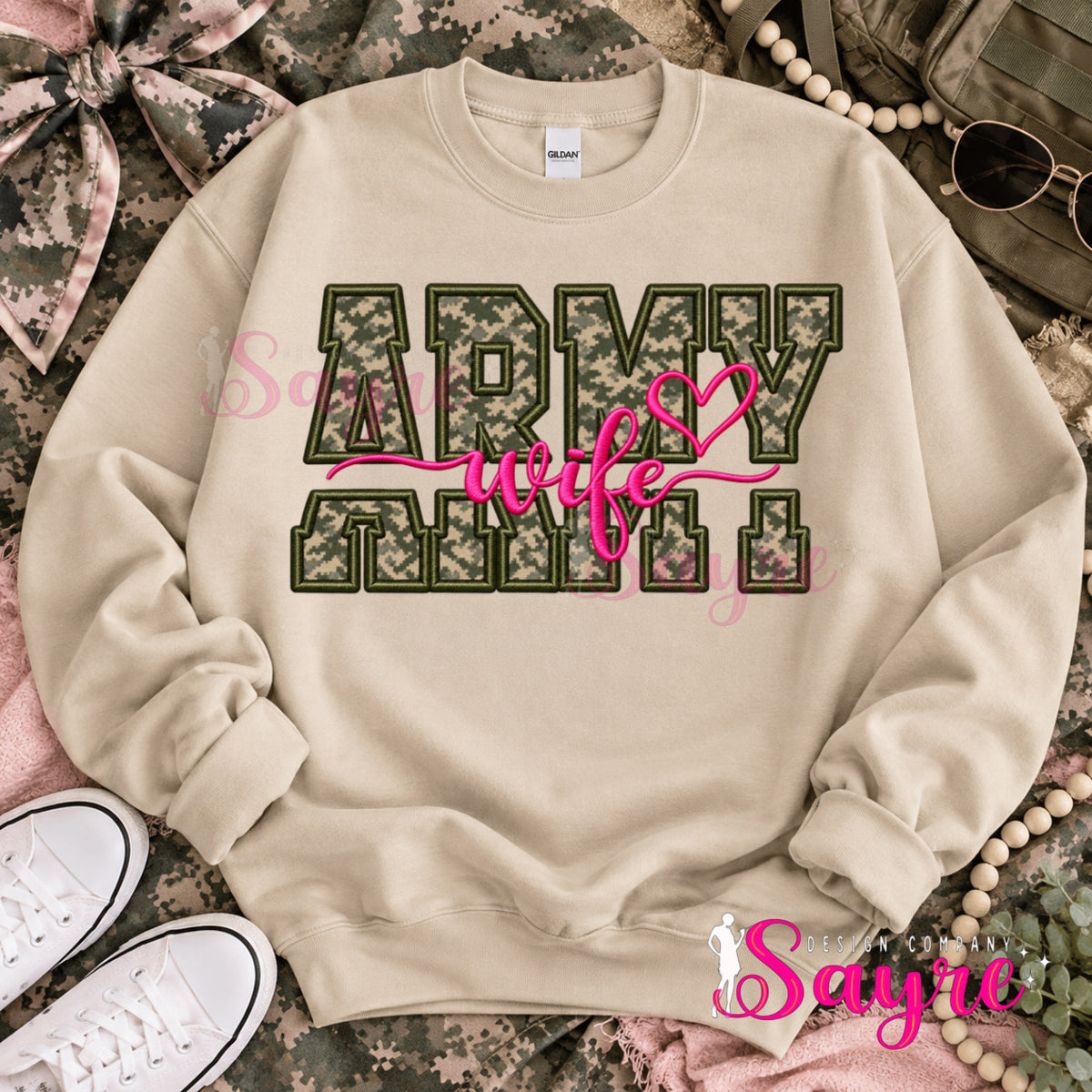 Customizable ARMY Title Shirt/Long Sleeve/Crewneck
