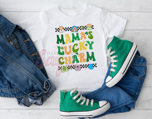 Mama's Lucky Charm Boys Youth T-Shirt/Crewneck