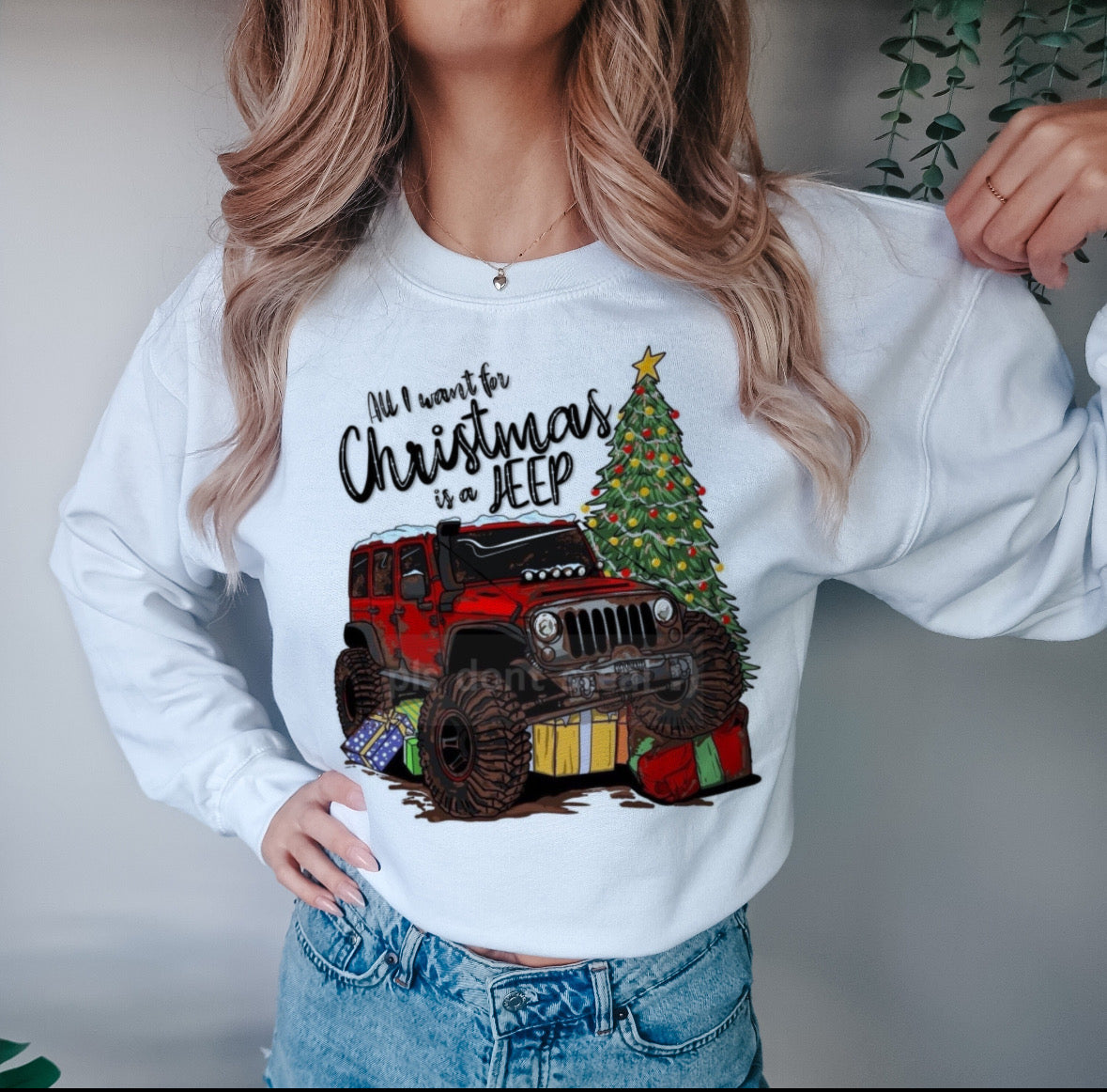 All I Want for Christmas is a Jeep Shirt/Long Sleeve/Crewneck/Hoodie