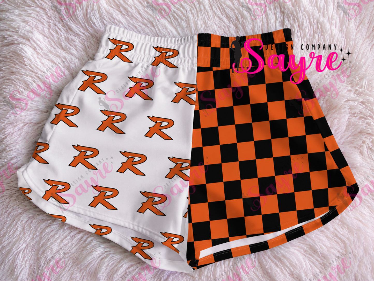 Custom Logo/Team CHECKER Shorts ADULT WOMEN