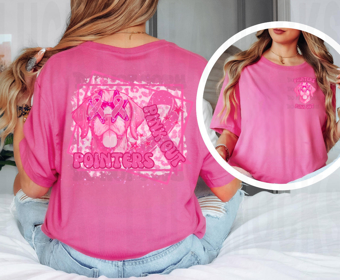 Mascot GLITTER DTF Pink Out Retro Shirt/Long Sleeve/Crewneck