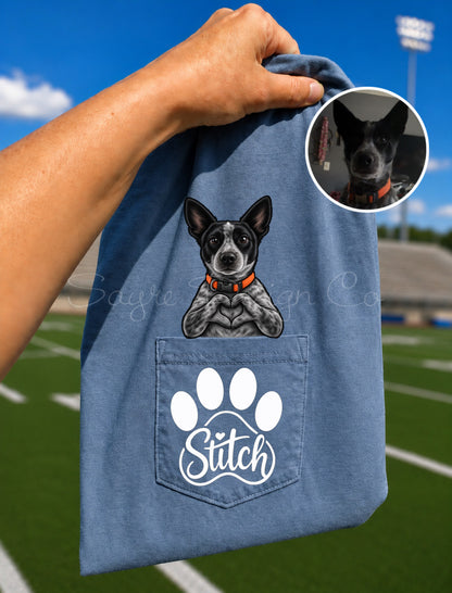 Custom Adult Pet Pocket Peeker Tees Discounted Pre-Order! Closes 8/23!