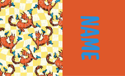 Fox in Socks Name Bow