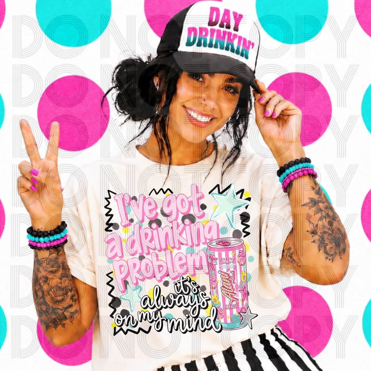 Always on My Mind Drink Tee/Crewneck (tons of options!)