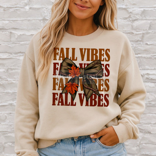 Fall Vibes Camo Bow Shirt/Sweatshirt