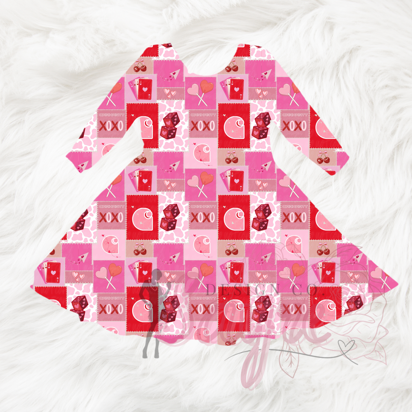 Pink Farmhand Valentine’s Day 0/3M-Adult 4XL