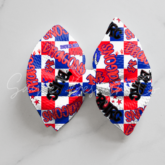 Mountainburg Dragon Checkered Bows