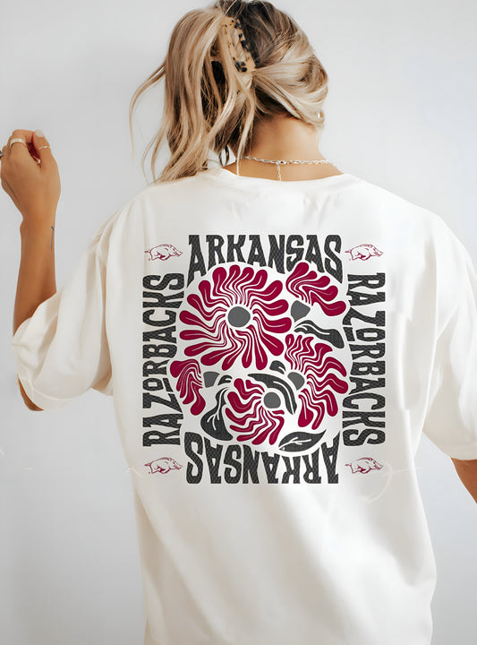 Floral Razorbacks Shirt/Long Sleeve/Crewneck/Hoodie