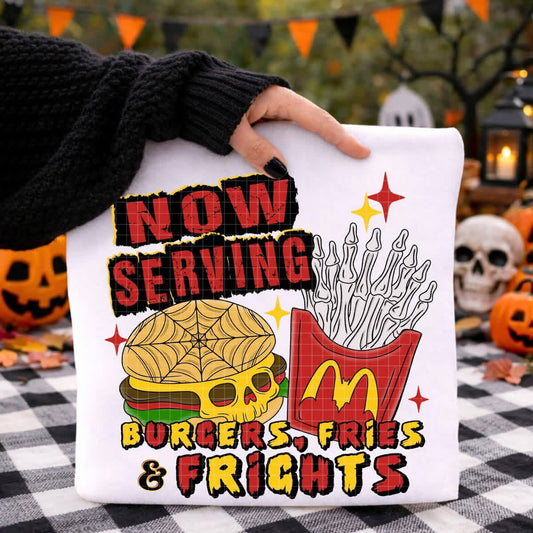 Fries & Frights Shirt/Long Sleeve/Crewneck