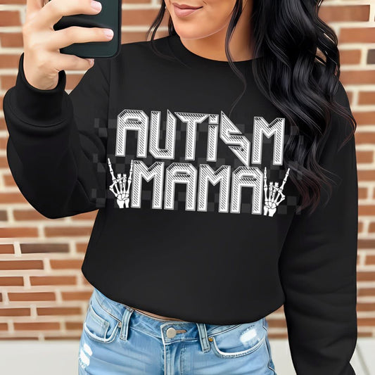 Autism Rockstar Mama Onesie/Shirt/Long Sleeve/Crewneck/Hoodie