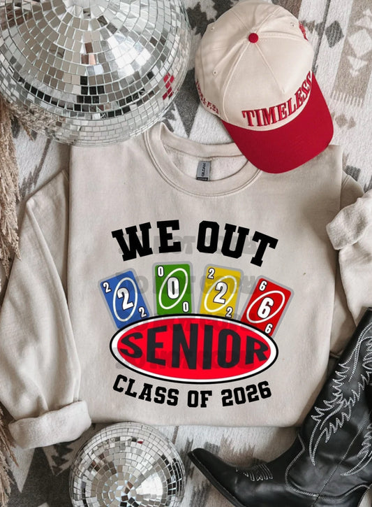 UNO We Out Senior Tee/Sweatshirt/Hoodie