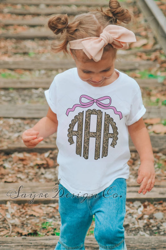 Duck Blind Custom Monogram Tee- 2t-Youth