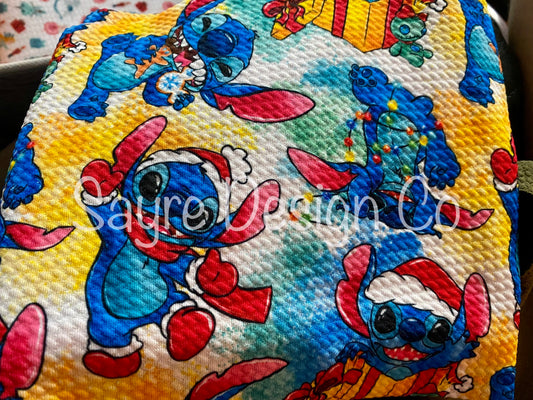 Stitch Christmas Antics- Bullet Fabric
