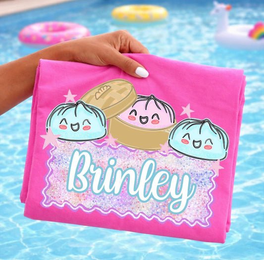 Glitter Dumpling Name Plate Onesie/Shirt/Long Sleeve/Crewneck/Hoodie