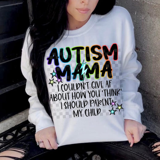 Autism Mama I Couldn’t Give AF Onesie/Shirt/Long Sleeve/Crewneck/Hoodie