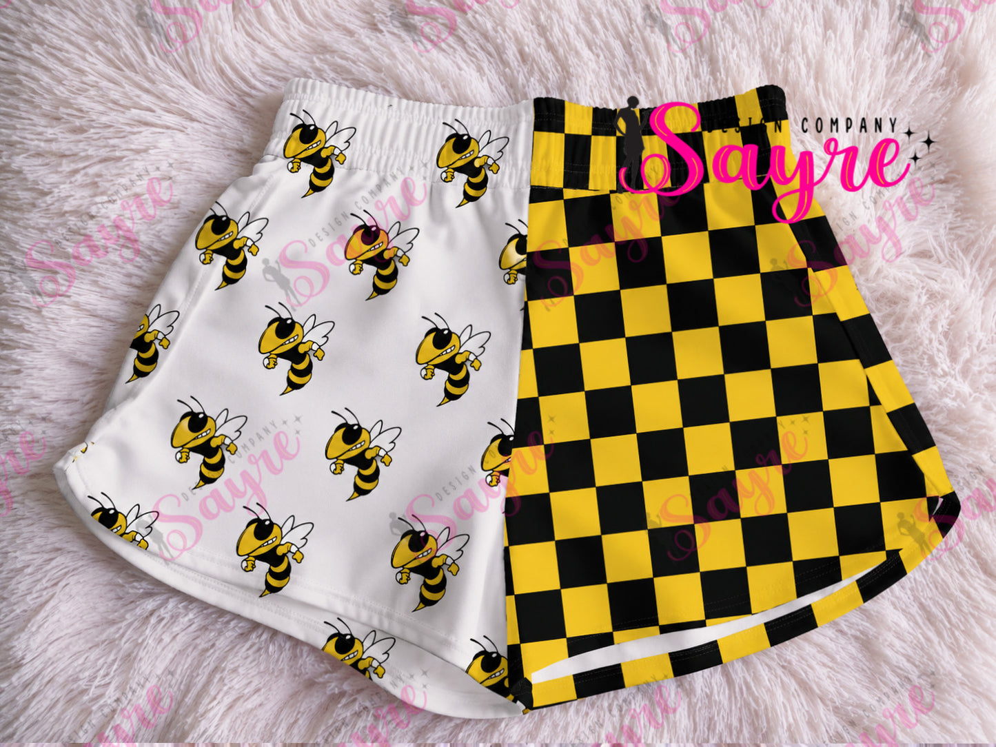 Custom Logo/Team CHECKER Shorts ADULT WOMEN