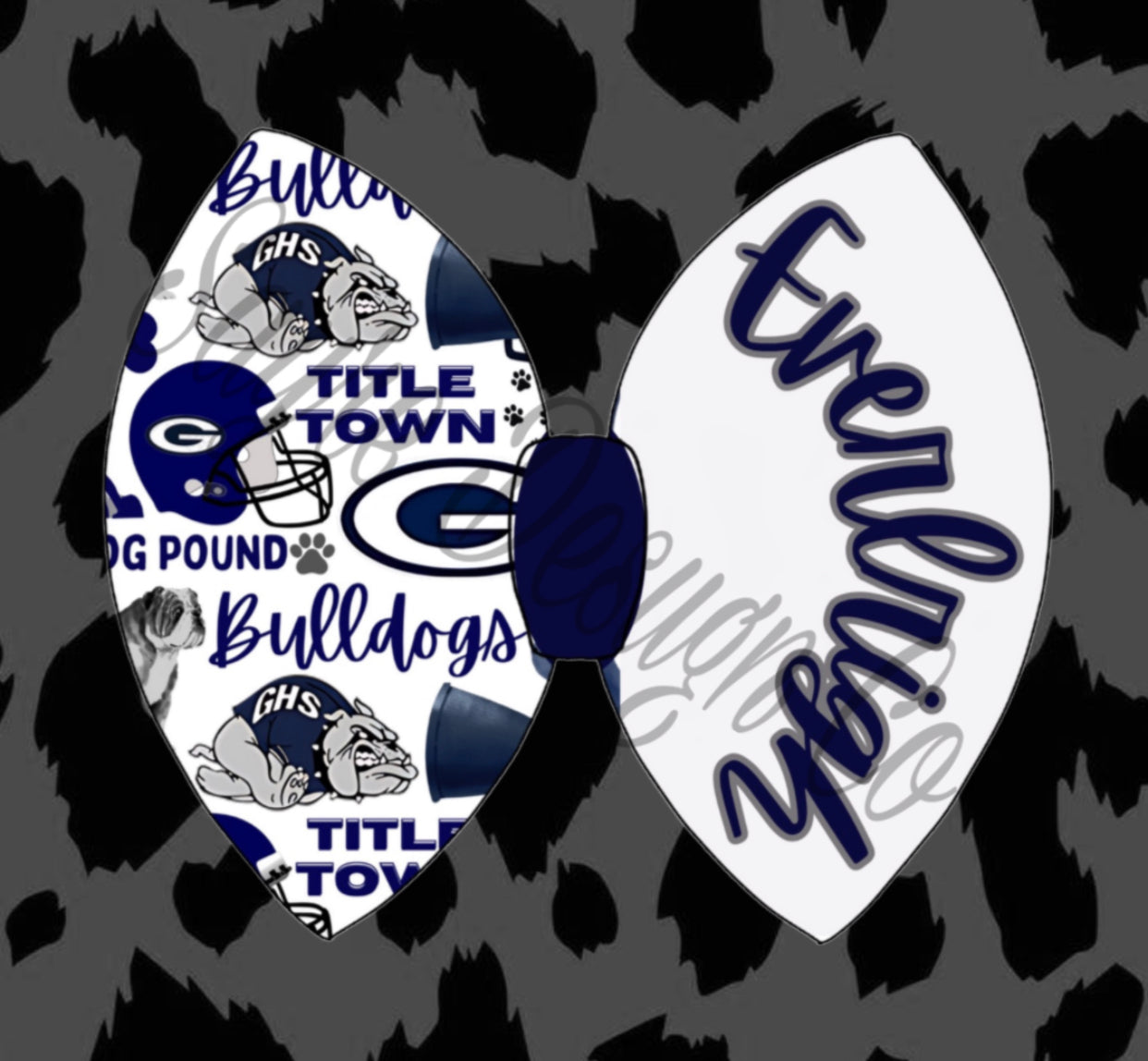 Greenwood Bulldogs Name Bow Sayre Design Co.