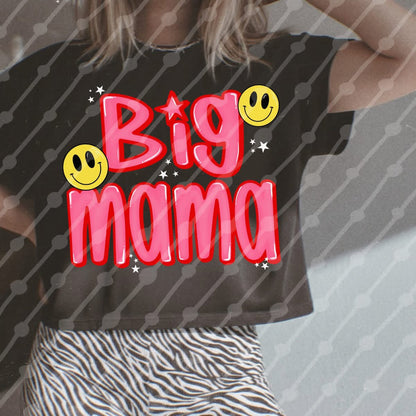 Big Mama Pink Smiley Tee/Sweatshirt