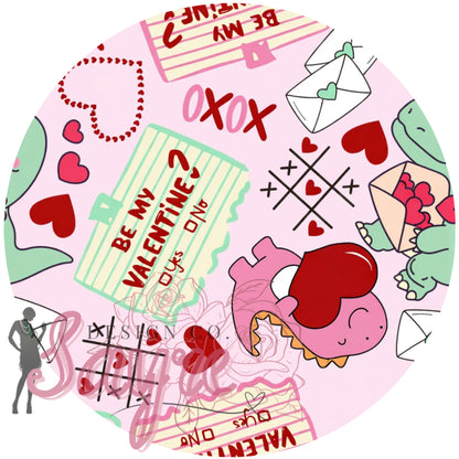 Pink Valentine’s Day Dino 0/3M-Adult 4XL