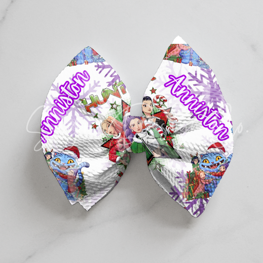 K-Pop Christmas Name Bows