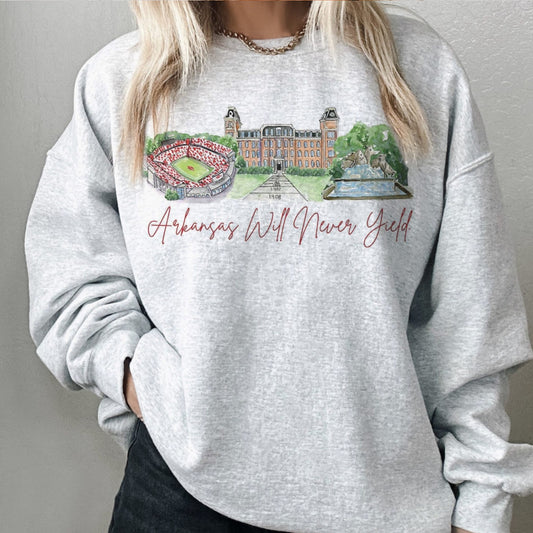 Arkansas Will Never Yield Shirt/Sweatshirt