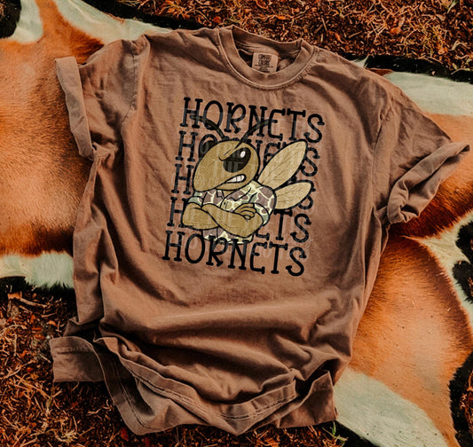 Camo Shirt Stacked Hornets Shirt/Long Sleeve/Crewneck/Hoodie