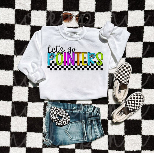 Pointers Neon Checker Shirt/Long Sleeve/Crewneck/Hoodie