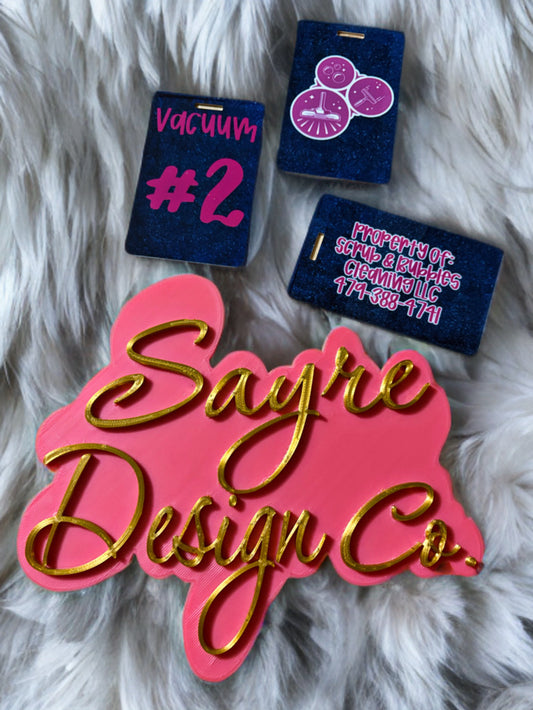 Custom Metal Bag/Equipment Tags