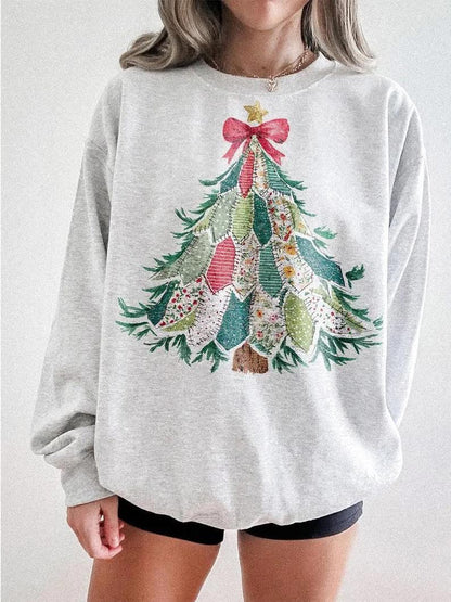 Quilted Christmas Tree Shirt/Long Sleeve/Crewneck/Hoodie