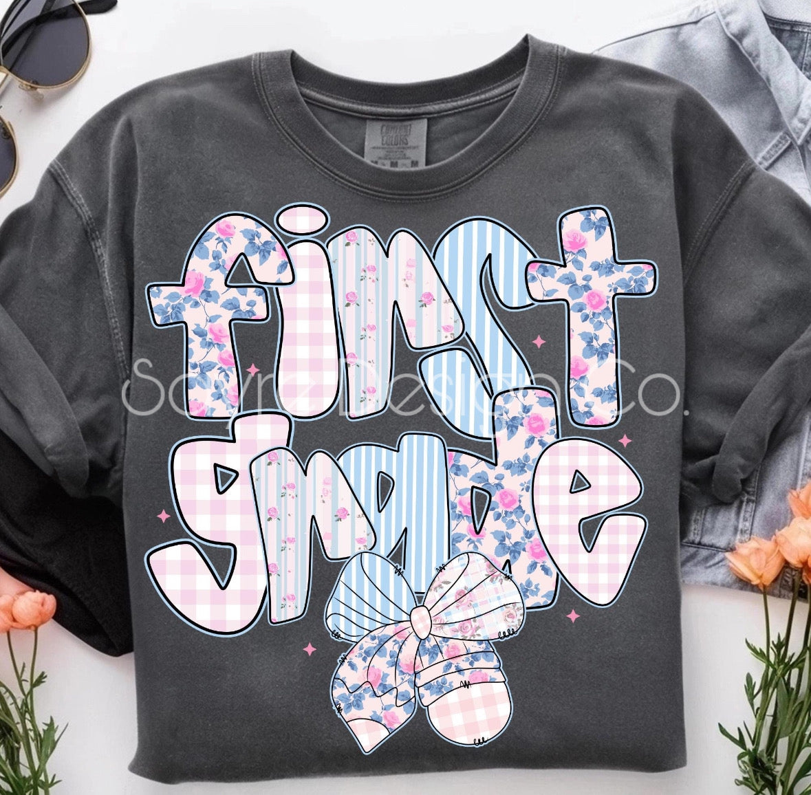 Pastel Bow Grade Tee Toddler/Youth