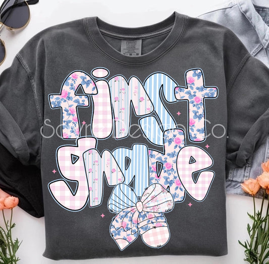 Pastel Bow Grade Tee Toddler/Youth
