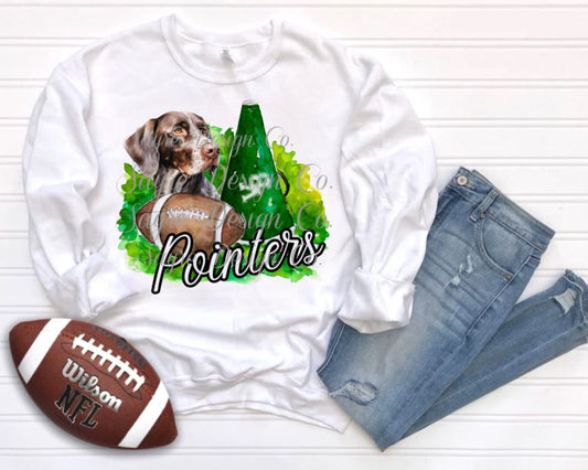 Van Buren Pointers Painted Football/Cheer Shirt/Sweatshirt Sayre Design Co.