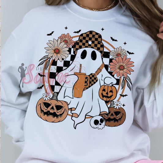 Boujie Checkered Ghost Shirt/Sweatshirt