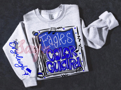 Customizable Team/Name Color Guard Crewneck