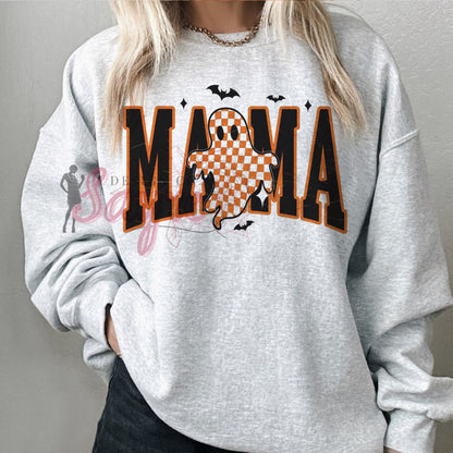 Checkered Ghost Mama Shirt/Sweatshirt