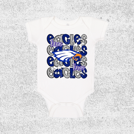 Paris Eagles Stacked Onesie