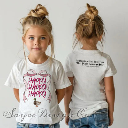 Pink Happy Happy Happy Tee- 2t-Youth