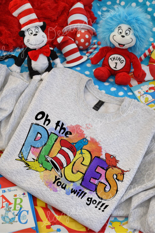 Oh the Places You’ll Go Watercolor Shirt/Sweatshirt