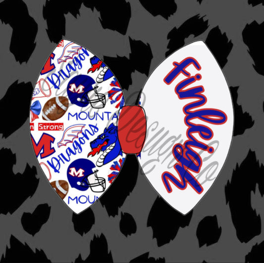 Mountainburg Dragons Name Bow Sayre Design Co.